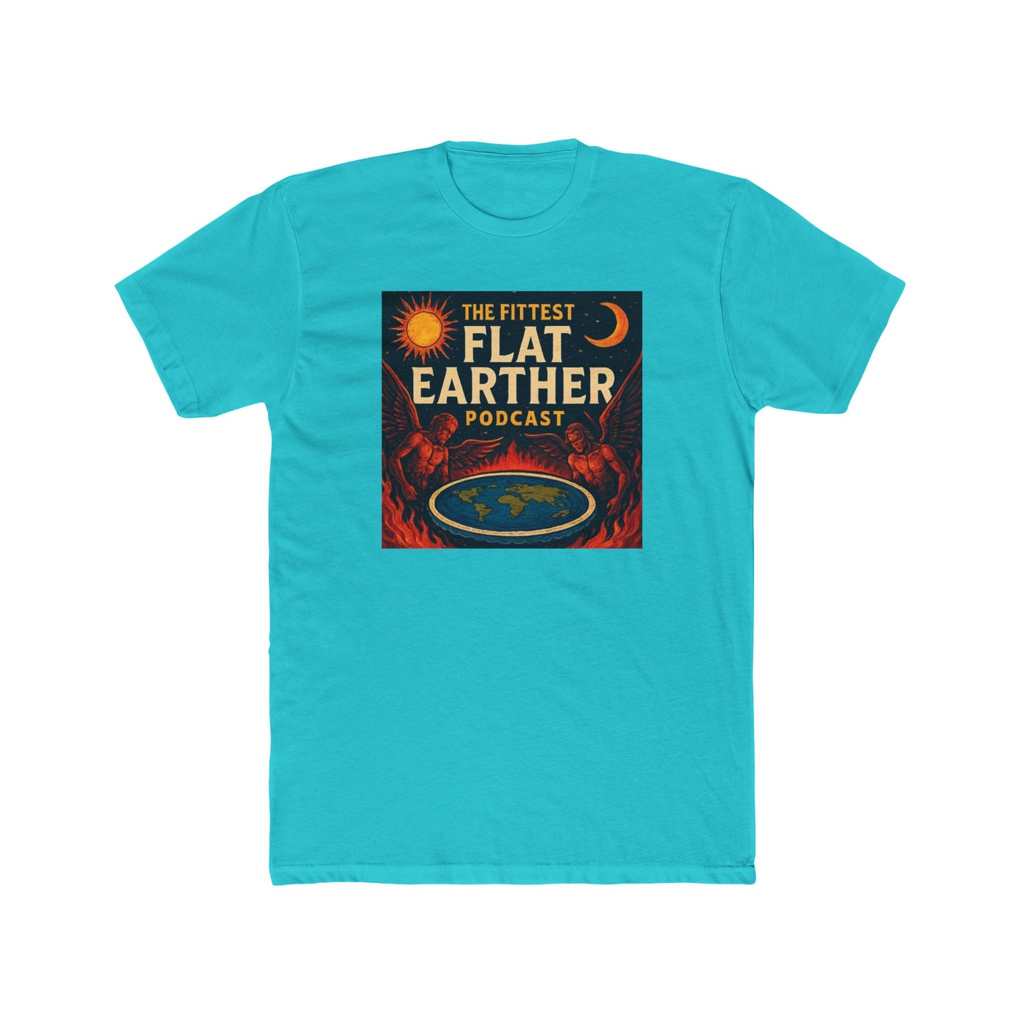 The FittestFlatEarther Podcast Cotton Crew Tee
