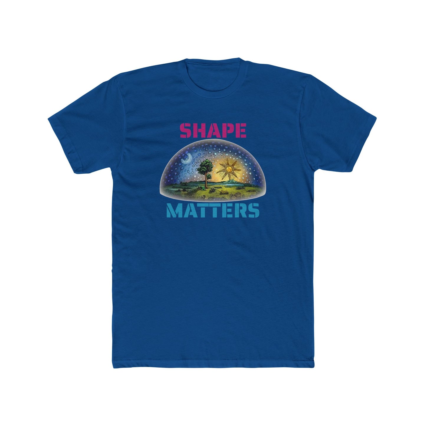 Shape Matters Unisex Cotton Crew Tee - Inspirational Earth Design