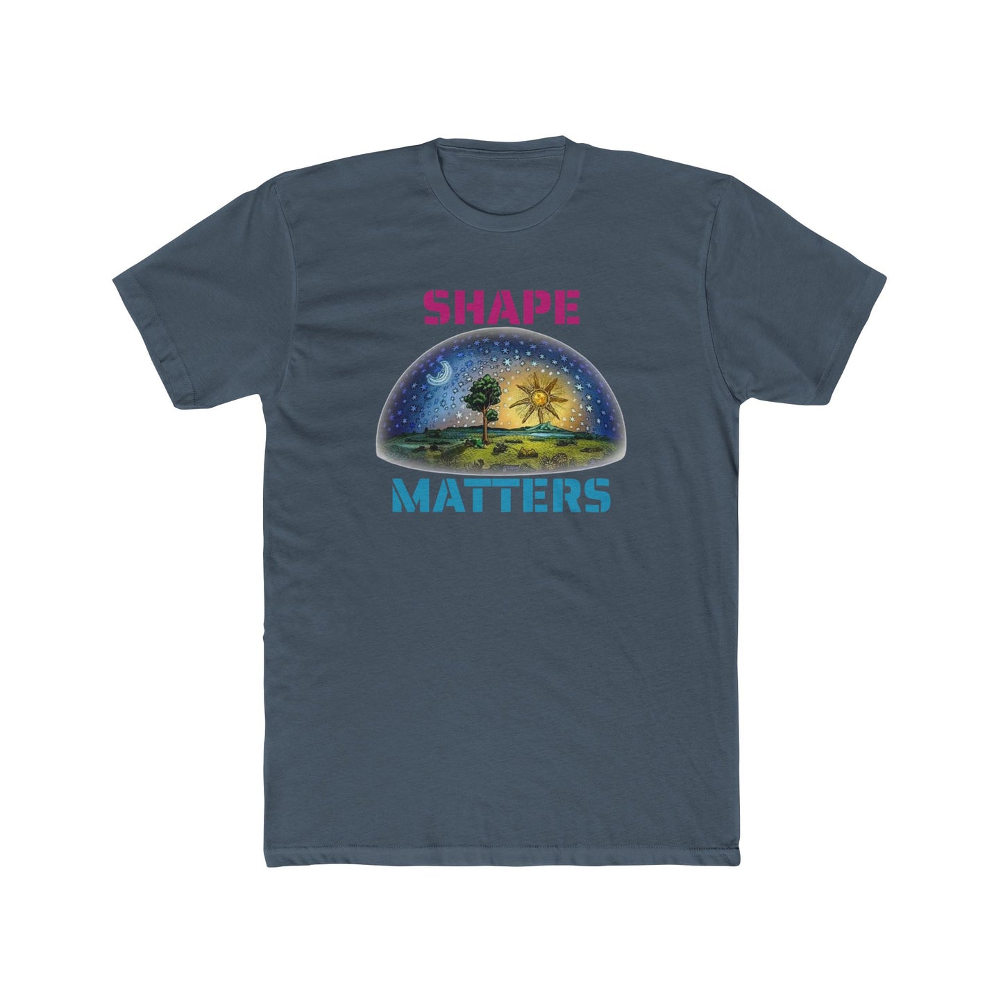 Shape Matters Unisex Cotton Crew Tee - Inspirational Earth Design
