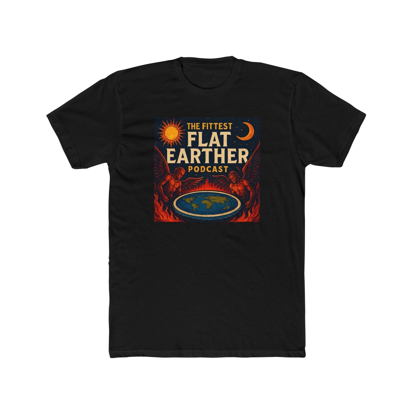 The FittestFlatEarther Podcast Cotton Crew Tee
