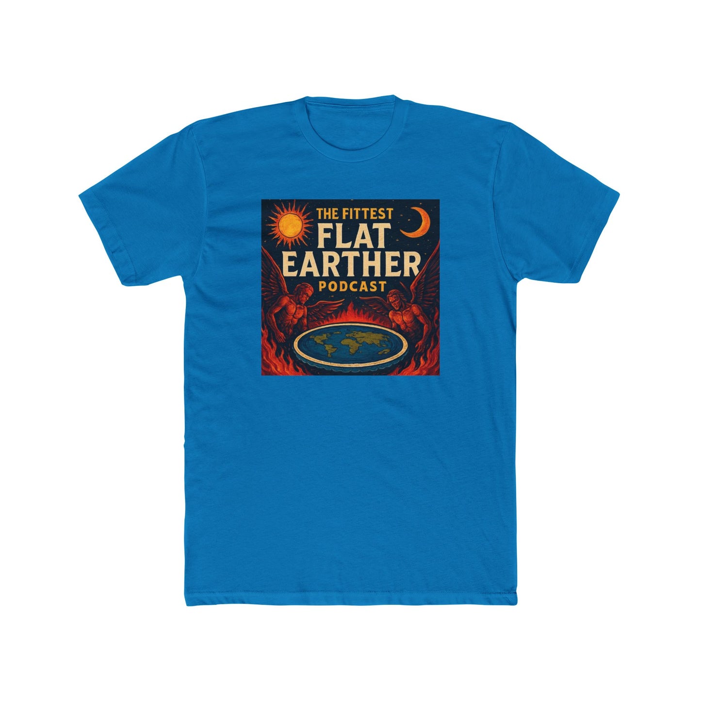 The FittestFlatEarther Podcast Cotton Crew Tee
