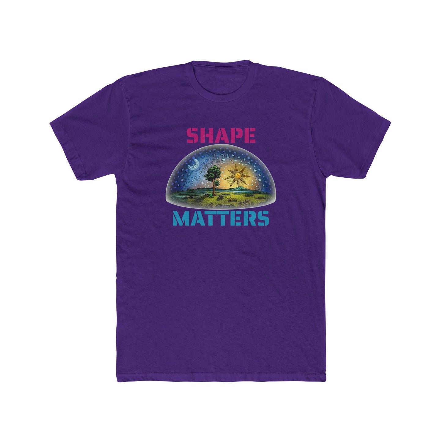 Shape Matters Unisex Cotton Crew Tee - Inspirational Earth Design