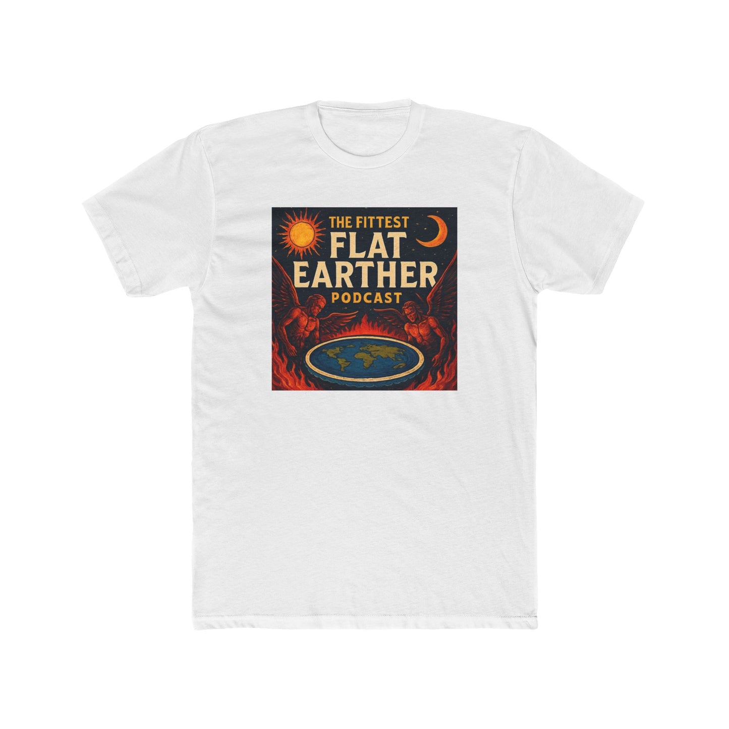 The FittestFlatEarther Podcast Cotton Crew Tee