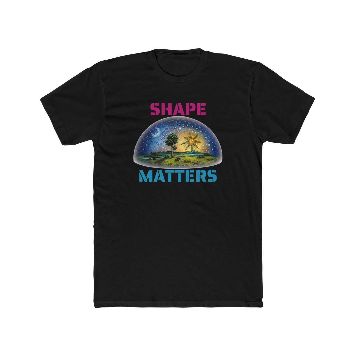 Shape Matters Unisex Cotton Crew Tee - Inspirational Earth Design